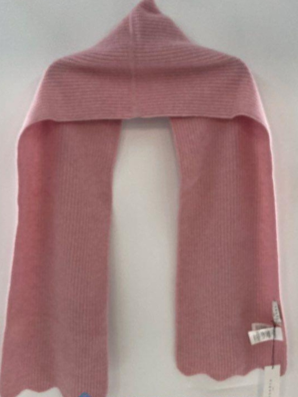 NWT - Sandro Pink Ribbed Knit Scarf - Picture 2 of 4